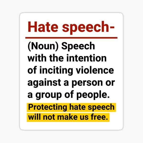 Item preview, The definition for hate speech  designed and sold by Rachel the Artist .