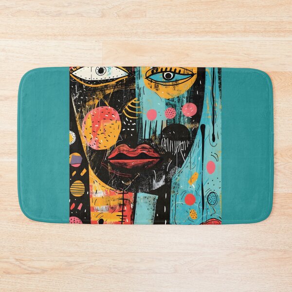 Item preview, Fragmented Fusion- A Vivid Exploration of Cubist Art Brut Influences Abstract Expressionism designed and sold by OlfactoART Studio.