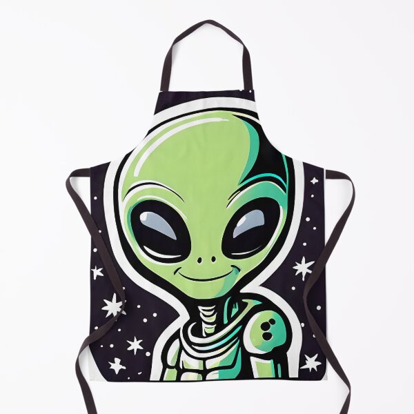 Item preview, Cute Smiling Green Extraterrestrial Alien designed and sold by Previsionart.