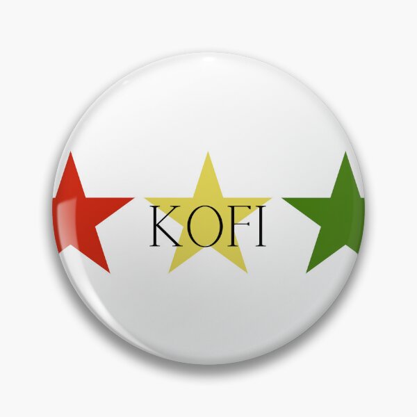 Artikelvorschau, Kofi Ghana Akan Seelenname Rot Gelb Grün Sterne entworfen und verkauft von camrynangela.