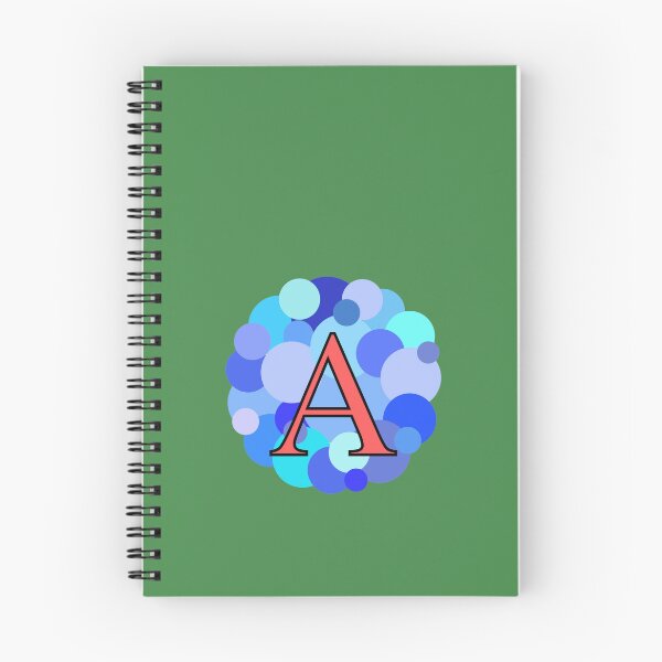 Item preview, Blue Bubbles Upper Case Letter A Monogram designed and sold by MGonline.