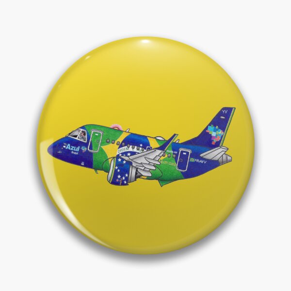 Item preview, Embraer 195AR PR-AYV  Azul (Brazilian Flag Livery) designed and sold by DouglasAraujo7.