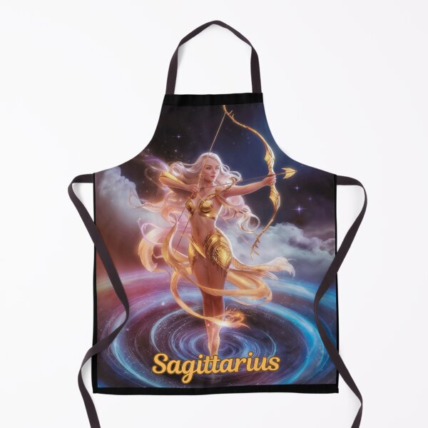 Item preview, Sagittarius Zodiac, whimsical lady, Sagittarius girl sexy, cosmos goddess, celestial archer designed and sold by ZodiacWonders.