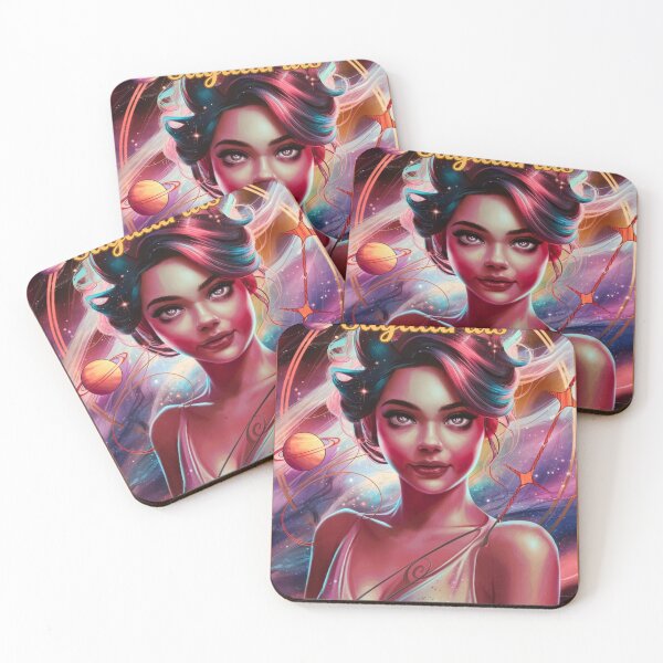 Item preview, Sagittarius Zodiac, whimsical lady, Sagittarius girl, cosmos goddess designed and sold by ZodiacWonders.