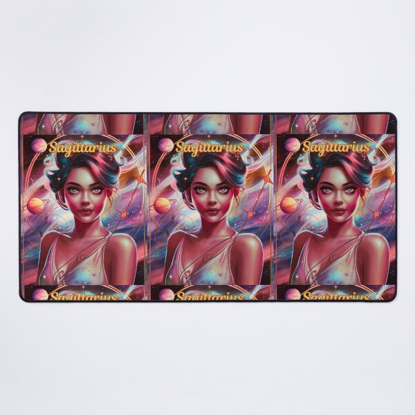 Item preview, Sagittarius Zodiac, whimsical lady, Sagittarius girl, cosmos goddess designed and sold by ZodiacWonders.
