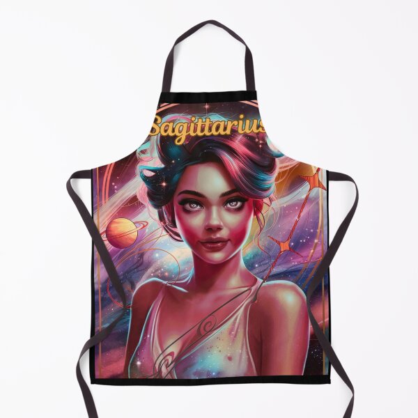 Item preview, Sagittarius Zodiac, whimsical lady, Sagittarius girl, cosmos goddess designed and sold by ZodiacWonders.