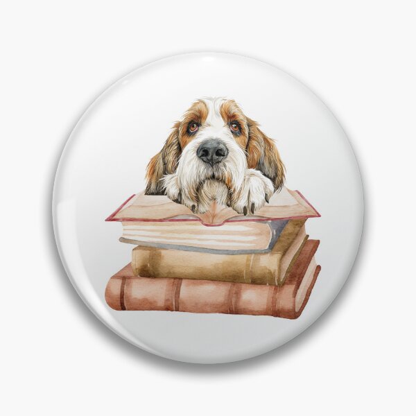 Item preview, Petit Basset Griffon Vendeen And Books designed and sold by TheAnimalZ00.