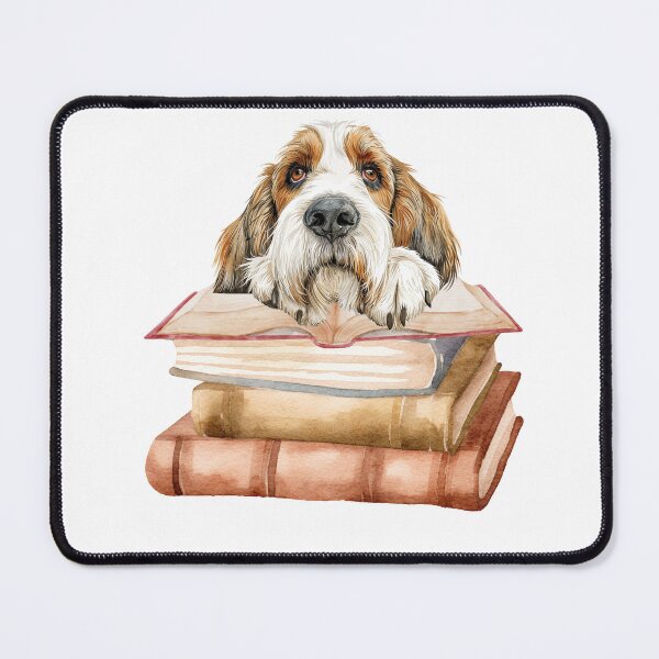 Item preview, Petit Basset Griffon Vendeen And Books designed and sold by TheAnimalZ00.
