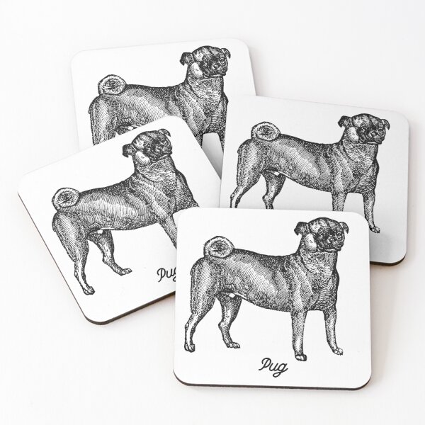 Item preview, Pug - Vintage Black  designed and sold by Kappadog.