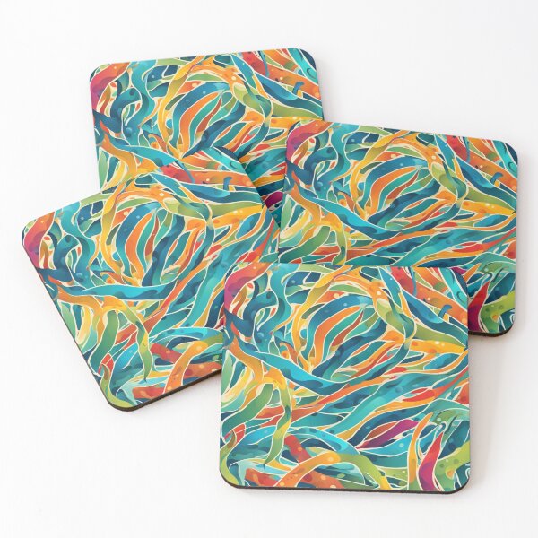 Item preview, Abstract Colorful Kelp Pattern designed and sold by calibrit.