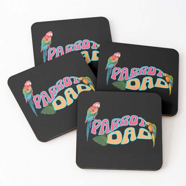 Item preview, Funny Retro Wavy Font Tropical Bird Lover Macaw Parrot Dad designed and sold by LEILA ART SPACE.