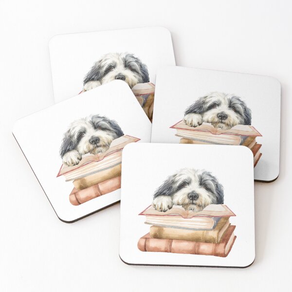 Item preview, Polish Lowland Sheepdog And Books designed and sold by TheAnimalZ00.
