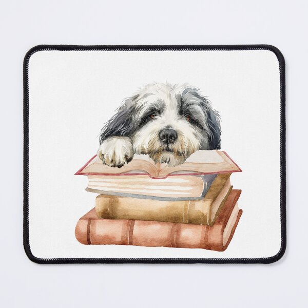 Item preview, Polish Lowland Sheepdog And Books designed and sold by TheAnimalZ00.