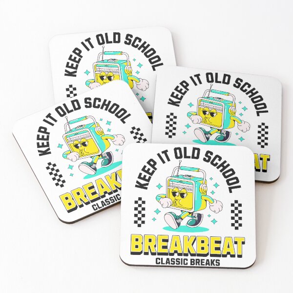Item preview, BREAKBEAT  - Keep It Old School Mascot (Black/Blue)  designed and sold by Discothreadz.