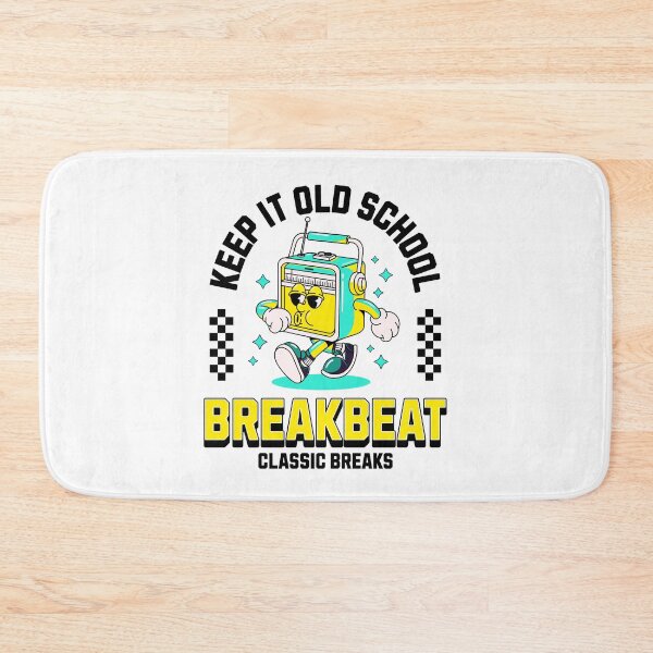 Item preview, BREAKBEAT  - Keep It Old School Mascot (Black/Blue)  designed and sold by Discothreadz.