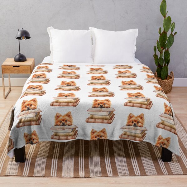 Item preview, Pomeranian And Books designed and sold by TheAnimalZ00.