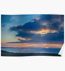 Pentire Head Blue Poster