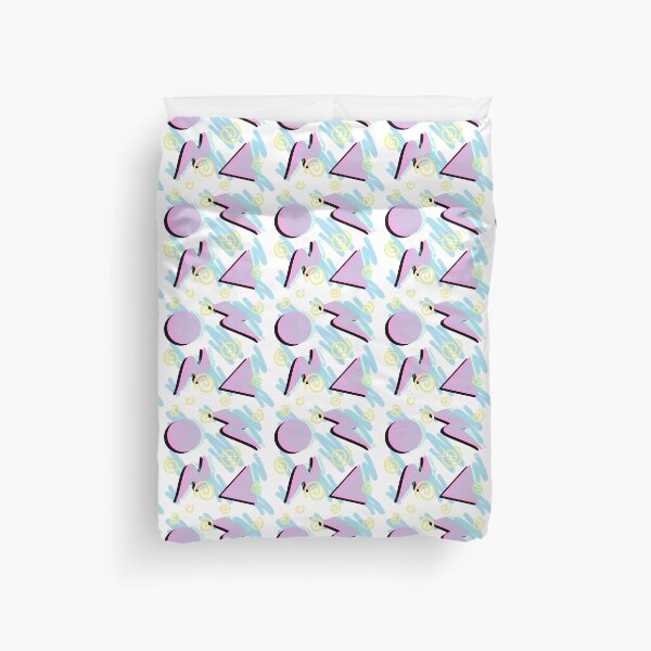 Item preview, 90’s Bright Color Geometric Wallpaper Print designed and sold by serafineaandd.