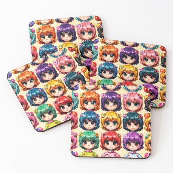 Item preview, seamless pattern doll rainbow designed and sold by Iiibear888.