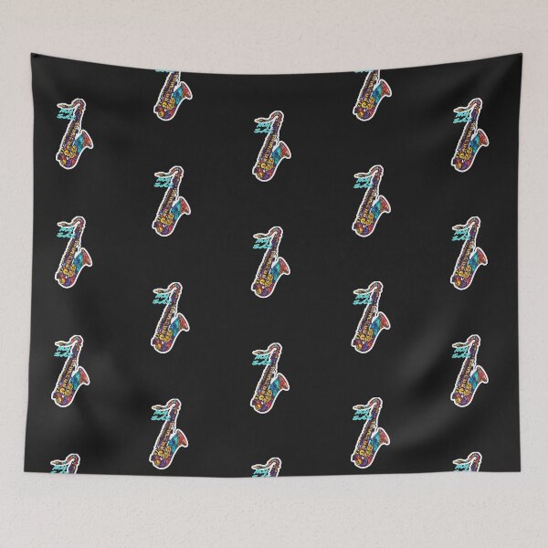 Item preview, Saxophone with Vibrant Hues  designed and sold by K-ART-STUDIO.