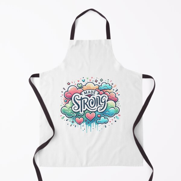 Item preview, Made Strong with Hearts and Clouds designed and sold by PassionforLove.