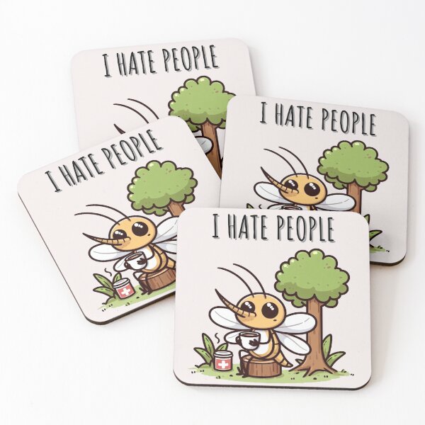 Item preview, I Hate People Mosquito designed and sold by LemuellTrends.