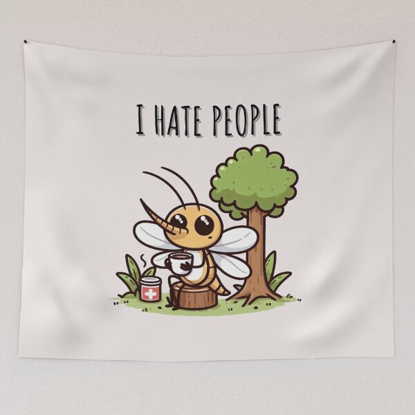 Item preview, I Hate People Mosquito designed and sold by LemuellTrends.