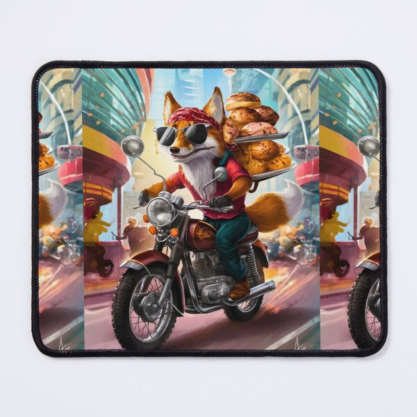 Artikelvorschau, Fuchs-Portrait. Motorrad fahren, Gebäck ausliefern entworfen und verkauft von FoxVibes.