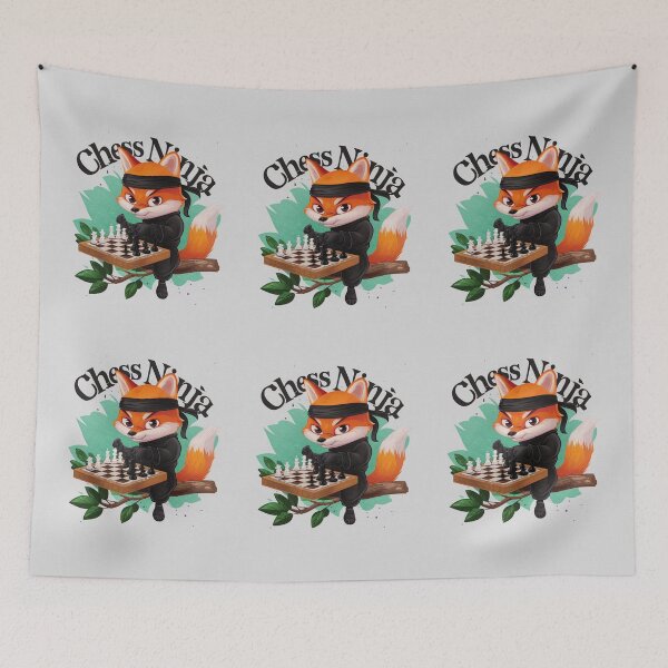Item preview, Fox Portrait. chess ninja designed and sold by FoxVibes.