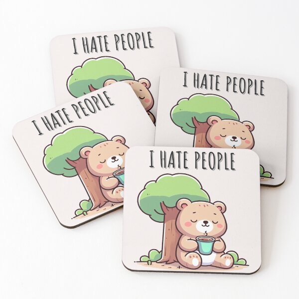 Item preview, I Hate People Bear designed and sold by LemuellTrends.