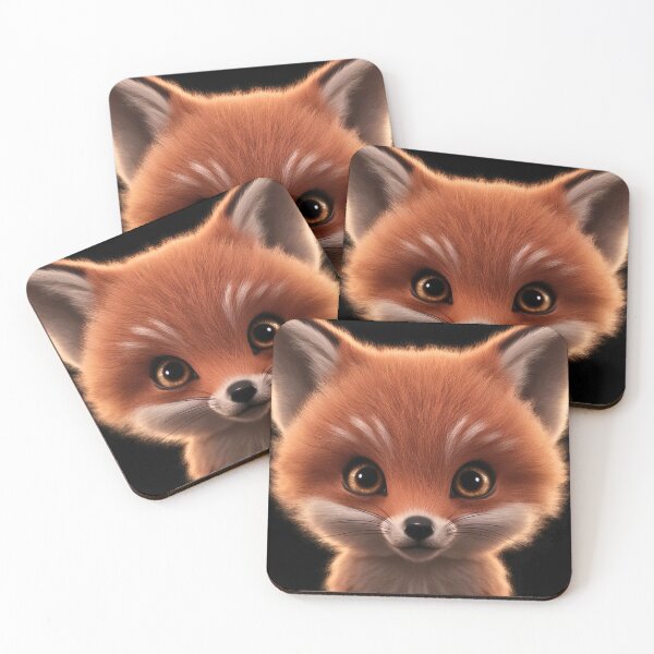Item preview, Fox Portrait. baby fox designed and sold by FoxVibes.