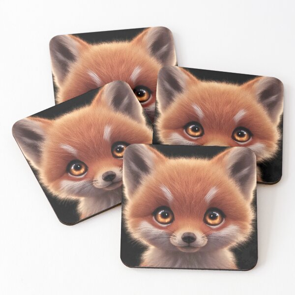 Item preview, Fox Portrait. baby fox designed and sold by FoxVibes.