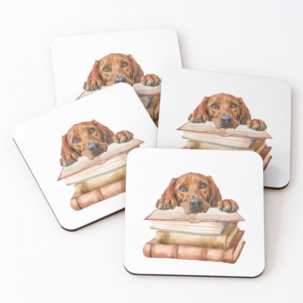 Item preview, Redbone Coonhound And Books designed and sold by TheAnimalZ00.