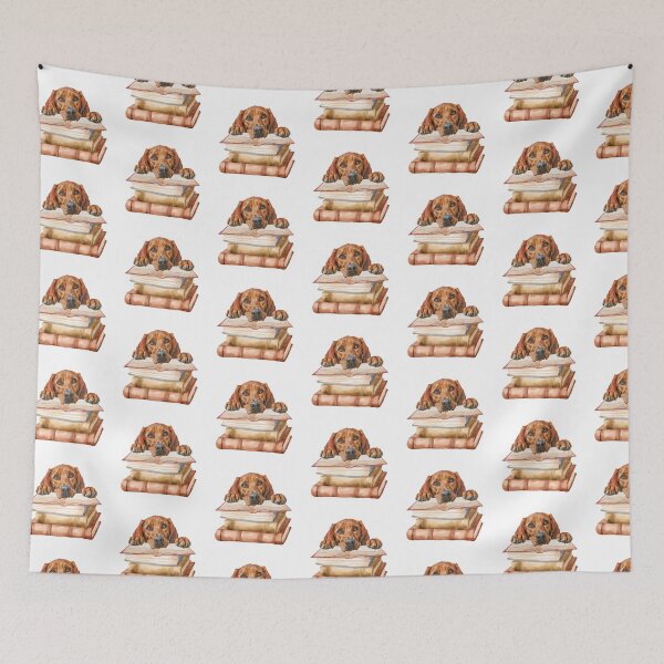 Item preview, Redbone Coonhound And Books designed and sold by TheAnimalZ00.