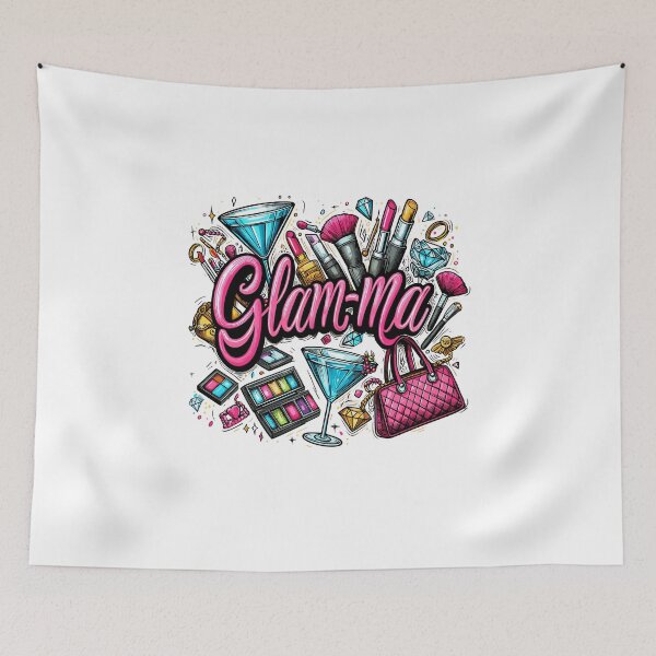 Aperçu de l'œuvre Glam - Ma - Grand-mère - Chic - Maquillage - Mamie - Mode créée et vendue par NEATDesignsShop.