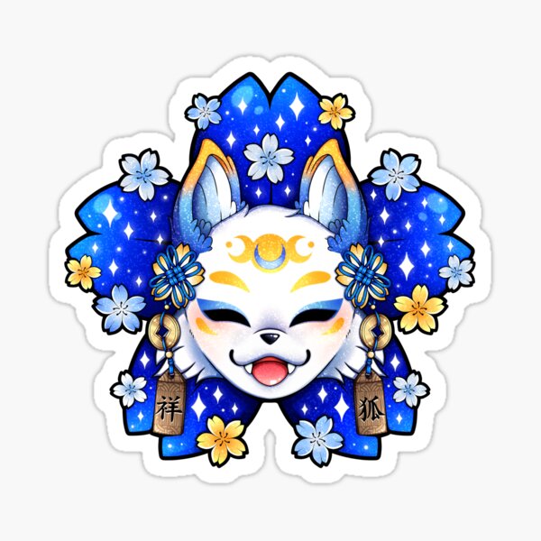 Item preview, Starry Kitsune designed and sold by Clocksy.