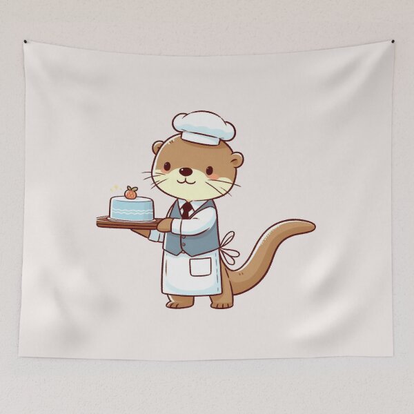 Item preview, Waiter Otter designed and sold by LemuellTrends.