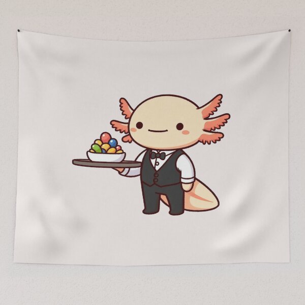 Item preview, Waiter Axalotl designed and sold by LemuellTrends.