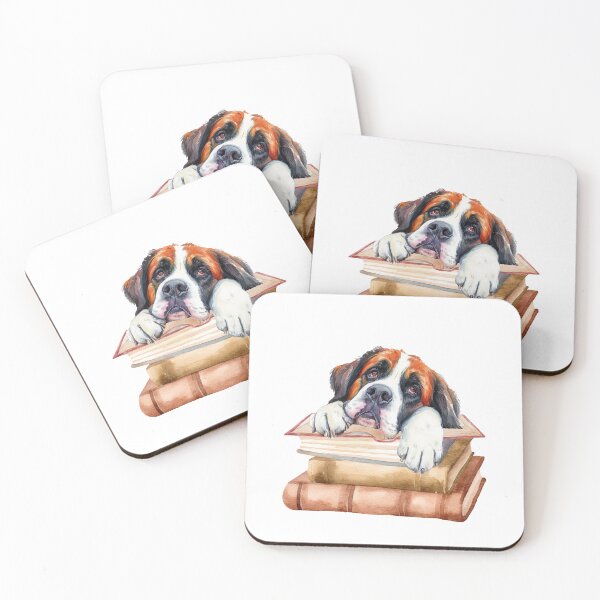 Item preview, Saint Bernard And Books designed and sold by TheAnimalZ00.