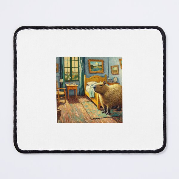 Item preview, Capybara ft. Van Gogh-Vincent`s Bedroom in Arles1 designed and sold by Capybara Art Lover.