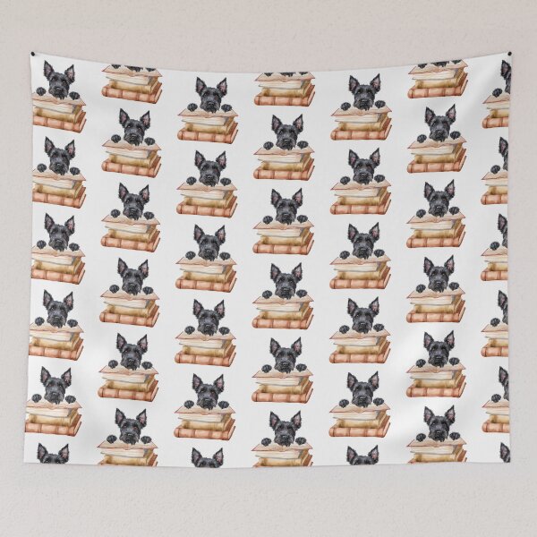 Item preview, Scottish Terrier And Books designed and sold by TheAnimalZ00.