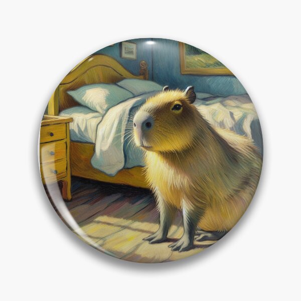 Item preview, Capybara ft. Van Gogh-Vincent`s Bedroom in Arles2 designed and sold by Capybara Art Lover.
