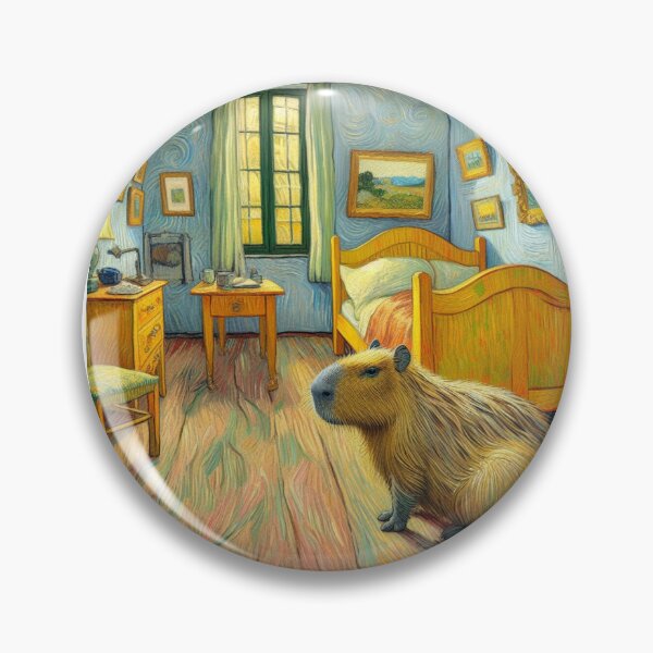 Item preview, Capybara ft. Van Gogh-Vincent`s Bedroom in Arles3 designed and sold by Capybara Art Lover.