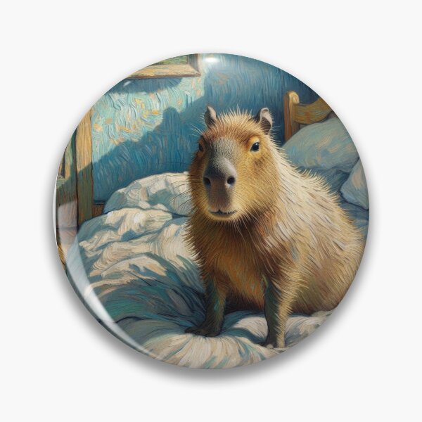 Item preview, Capybara ft. Van Gogh-Vincent`s Bedroom in Arles4 designed and sold by Capybara Art Lover.