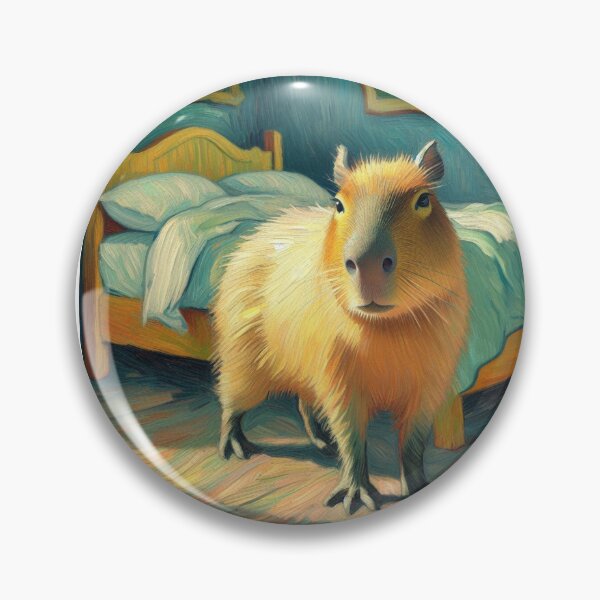 Item preview, Capybara ft. Van Gogh-Vincent`s Bedroom in Arles6 designed and sold by Capybara Art Lover.