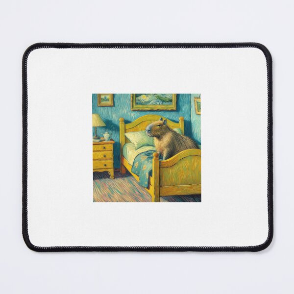 Item preview, Capybara ft. Van Gogh-Vincent`s Bedroom in Arles8 designed and sold by Capybara Art Lover.