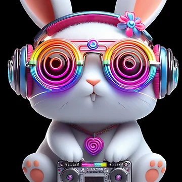 Artwork thumbnail, Rave Rabbit by Psyberspace