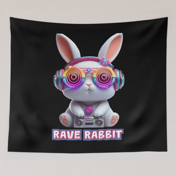 Item preview, Rave Rabbit designed and sold by Psyberspace.
