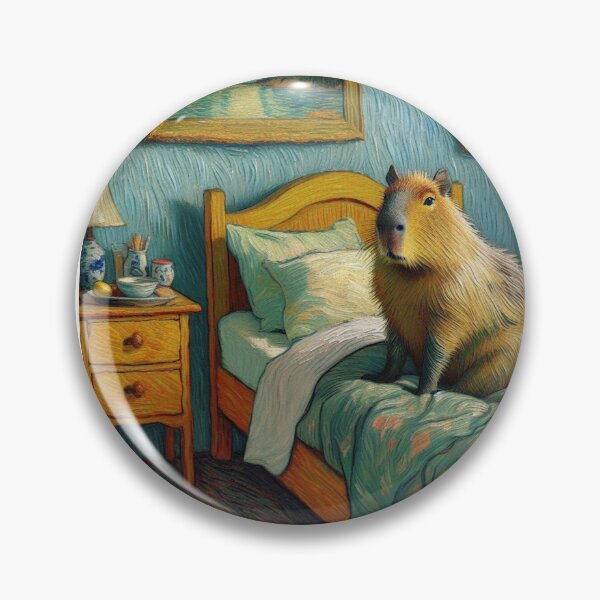 Item preview, Capybara ft. Van Gogh-Vincent`s Bedroom in Arles9 designed and sold by Capybara Art Lover.