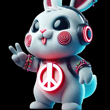 Artwork thumbnail, Rave Rabbit by Psyberspace